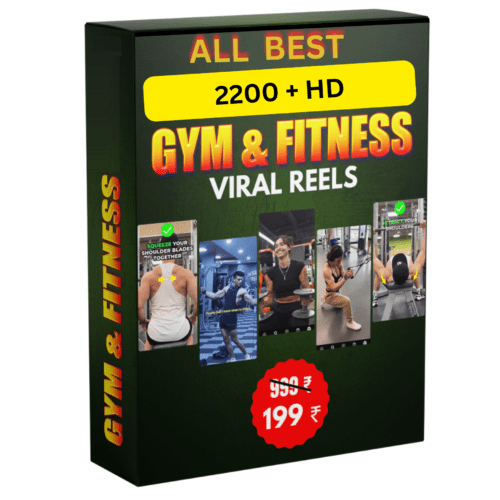 2200+ Gym Motivational Reels Bundle For Digital Creater