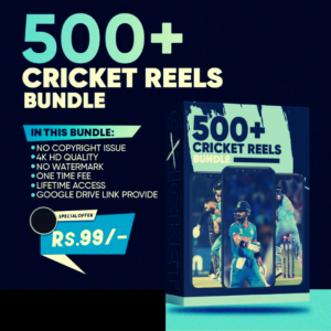 500 HD CRICKET REELS BUNDLE FOR DIGITAL CREATERSs