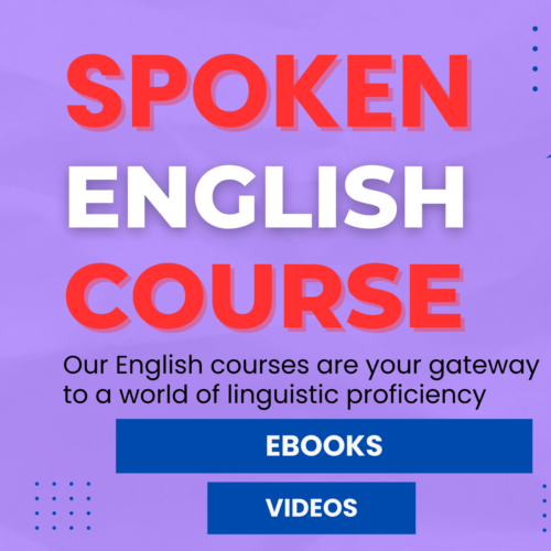 SPOKEN ENGLISH COURSE FOR LEARNERS